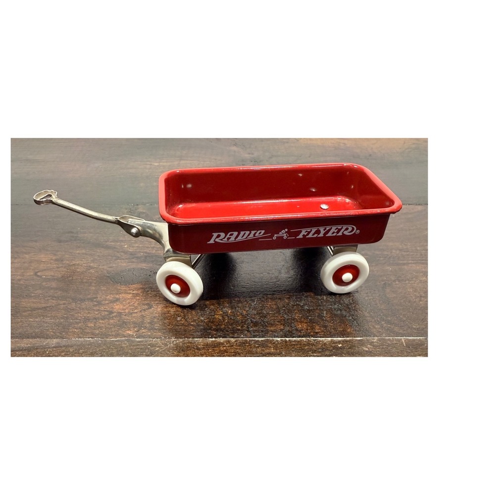 Radio‎ Flyer Red Metal Toy Wagon Miniature Collectible